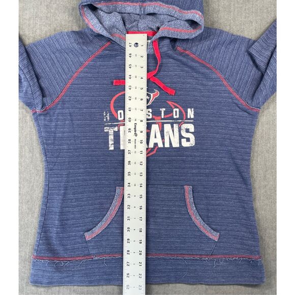 Houston Texans Hoodie Womens L Blue NFL Team Fleece Pullover Football Fan - Picture 5 of 7